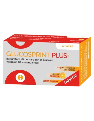 GLUCOSPRINT PLUS ARANCIA 6 FIALOIDI DA 25 ML