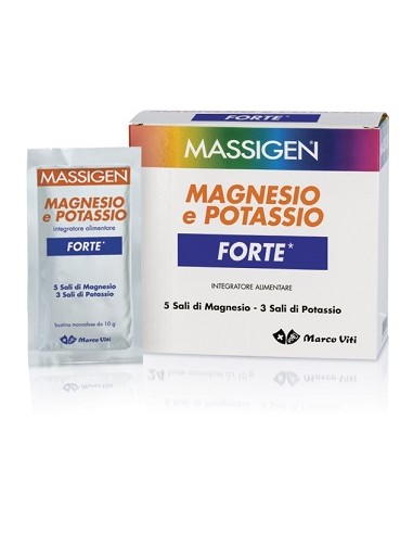 MASSIGEN MAGNESIO E POTASSIO FORTE 24 BUSTINE + 6 GRATIS